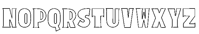 Sunrope Outline Font UPPERCASE