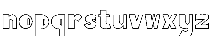 Sunrope Outline Font LOWERCASE