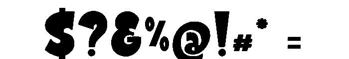 Sunrope Font OTHER CHARS