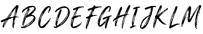 Sunset Brush Regular Font UPPERCASE