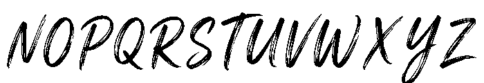 Sunset Brush Regular Font UPPERCASE