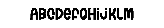 Sunset Evening Font UPPERCASE