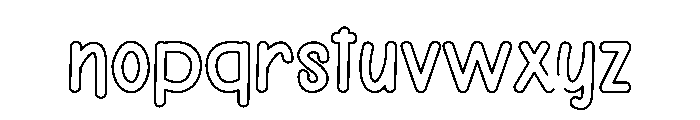 Sunset Land Font LOWERCASE