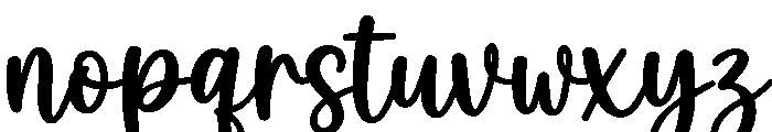 Sunset Paradise Regular Font LOWERCASE