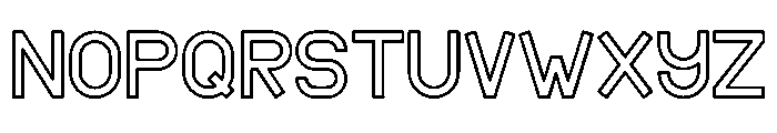 Sunset Retro Line Regular Font UPPERCASE