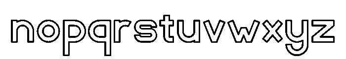Sunset Retro Line Regular Font LOWERCASE