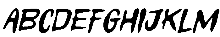 Sunset Shore Italic Font UPPERCASE
