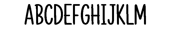SunsetMelody Font UPPERCASE