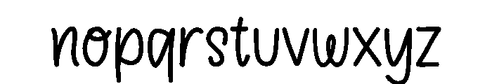 Sunshine Days Font LOWERCASE