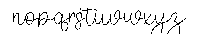 Sunshine Highland Font LOWERCASE