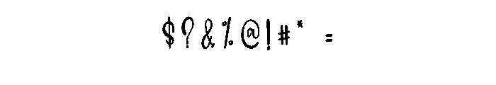 Sunshine Paradise Font OTHER CHARS