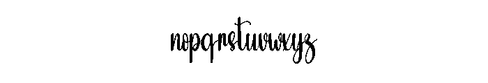 Sunshine Paradise Font LOWERCASE