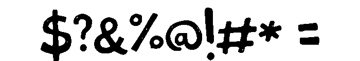 Sunshine Vacation Display Font OTHER CHARS