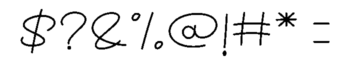Sunshine Wildflower Font OTHER CHARS
