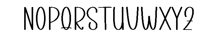 Sunshine Wildflower Font LOWERCASE