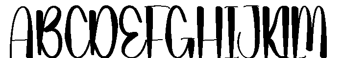 Sunthink Font UPPERCASE