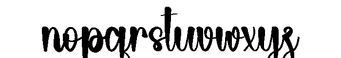 Sunthink Font LOWERCASE