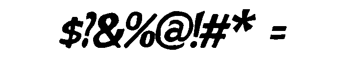 Sunvera Panected Italic Font OTHER CHARS