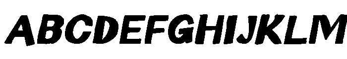 Sunvera Panected Italic Font UPPERCASE