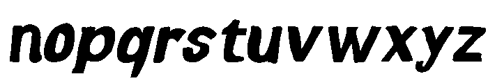 Sunvera Panected Italic Font LOWERCASE