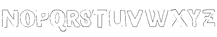 Sunvera Panected Outline Font UPPERCASE