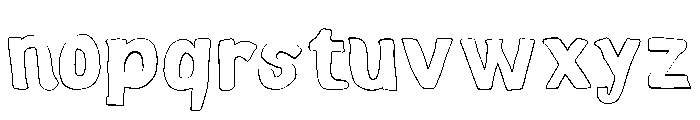 Sunvera Panected Outline Font LOWERCASE