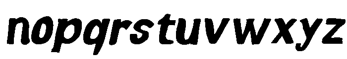 SunveraPanected-Italic Font LOWERCASE