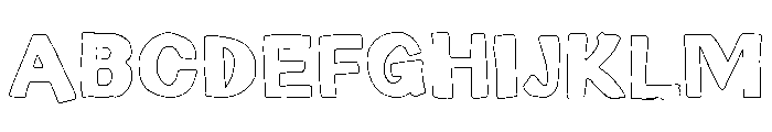 SunveraPanectedOutline Font UPPERCASE