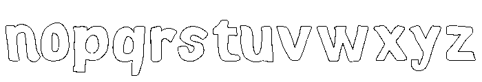 SunveraPanectedOutline Font LOWERCASE