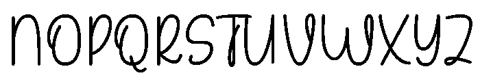 Sunylite Font UPPERCASE
