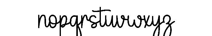 Sunylite Font LOWERCASE