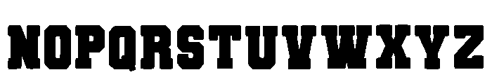 Super Academic Regular Font UPPERCASE