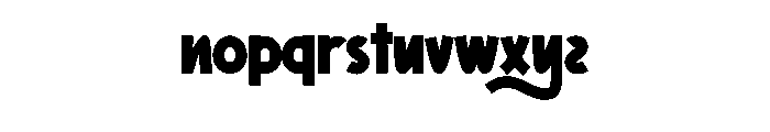 Super Blind Font LOWERCASE