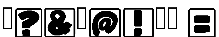 Super Block Regular Font OTHER CHARS