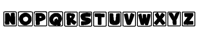 Super Block Regular Font LOWERCASE