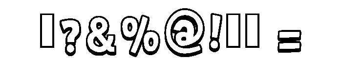Super Blok Regular Font OTHER CHARS