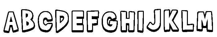 Super Blok Regular Font UPPERCASE