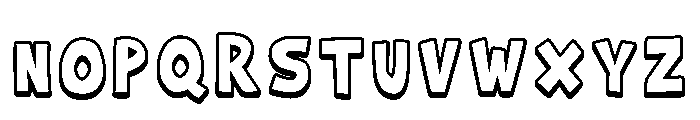 Super Blok Regular Font UPPERCASE
