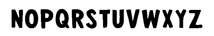 Super Bold Regular Font UPPERCASE