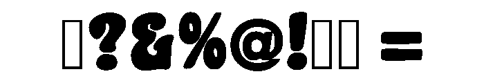 Super Boulder Regular Font OTHER CHARS