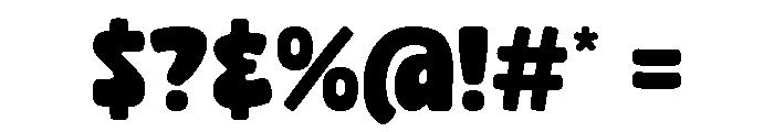 Super Brave Action Font OTHER CHARS