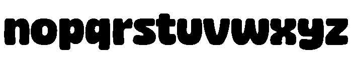 Super Brave Action Font LOWERCASE