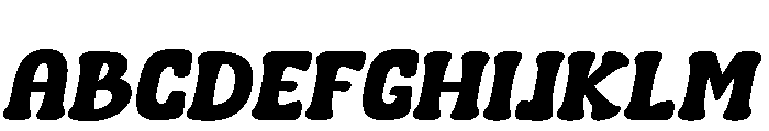 Super Candy Slant Regular Font UPPERCASE