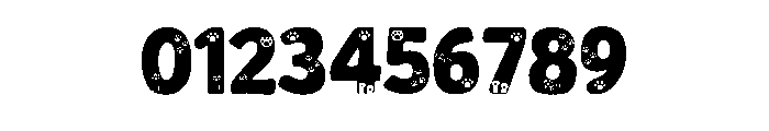 Super Cat Blue Font OTHER CHARS