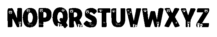 Super Cat Blue Font LOWERCASE