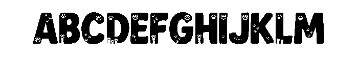Super Cat Brown Font UPPERCASE