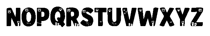 Super Cat Pink Font UPPERCASE