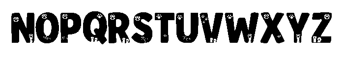 Super Cat Purple Font UPPERCASE