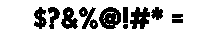Super Chunky Font OTHER CHARS