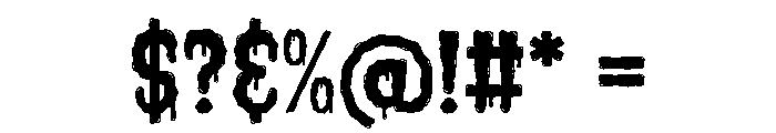 Super Creepy Regular Font OTHER CHARS